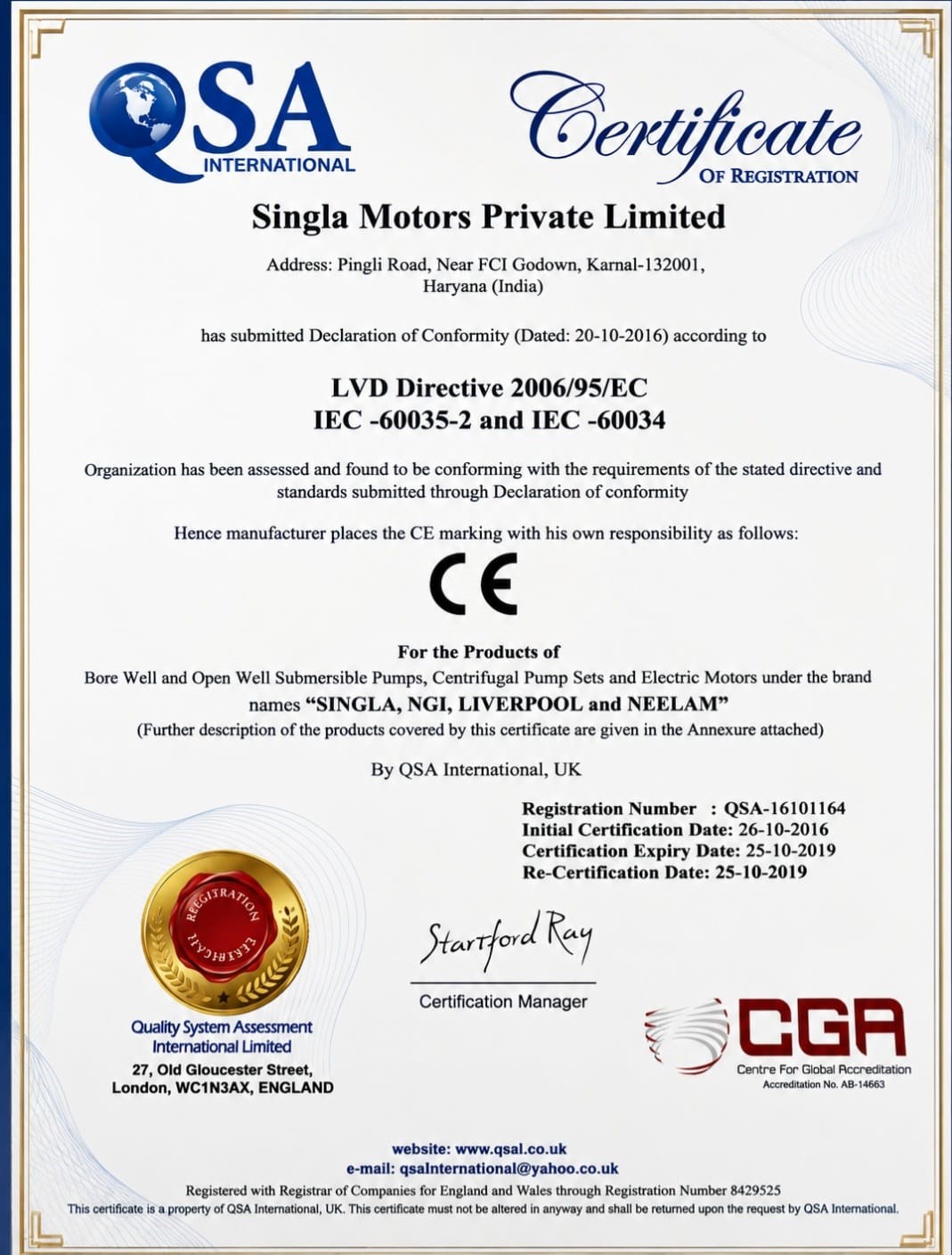 Accreditation Certificate